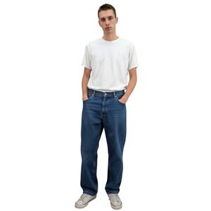 Levi's 550 Relaxed Fit Carpenter Jeans Men's Husky Size W34 L28 Blue Denim Y2K